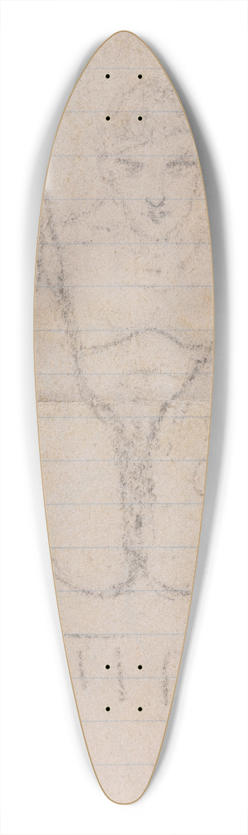 James Ensor - Nude 39.3 inch art pintail longboard deck
