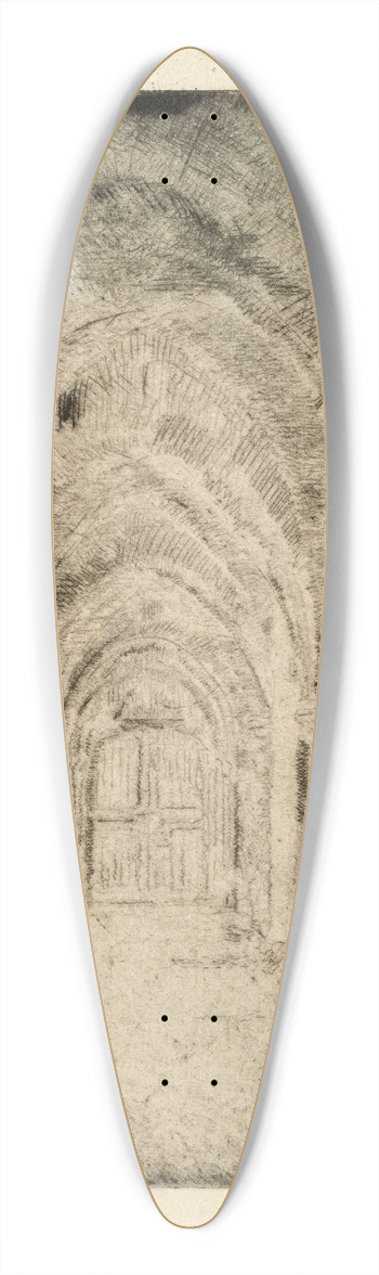 James Ensor - The Crypt 39.3 inch art pintail longboard deck