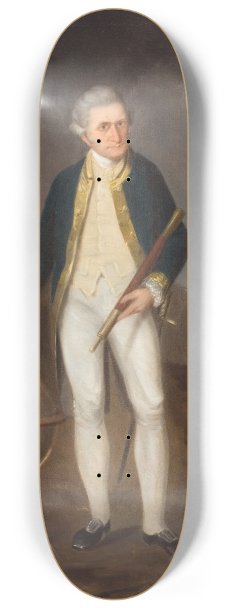 Joseph Backler - Captain Cook on the coast of New South Wales 8.25 inch art skate deck