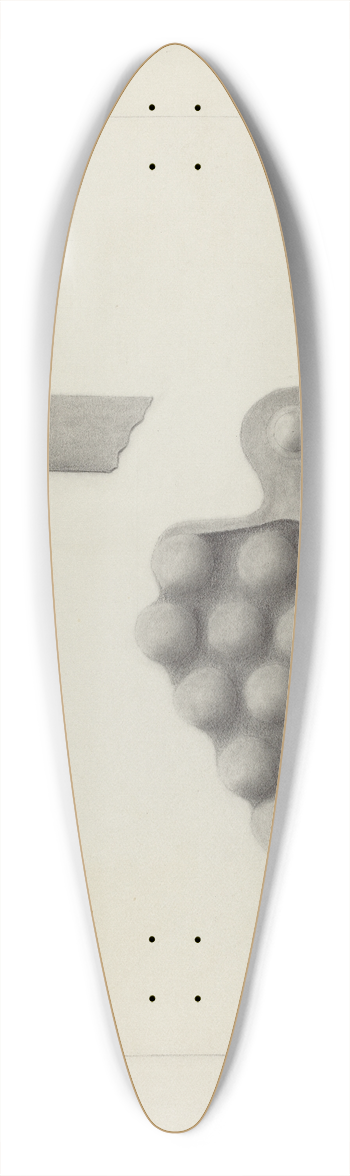 James M. Lawson - Iron Shutter Fastener 39.3 inch art pintail longboard deck