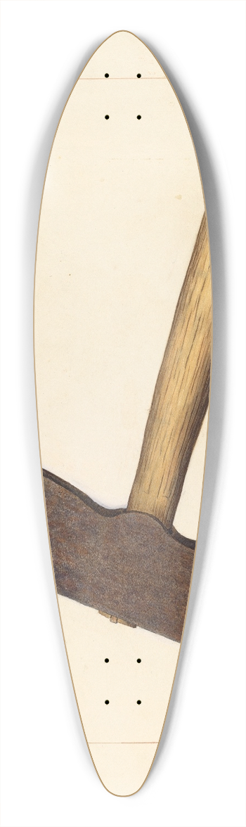James M. Lawson - Post Axe 39.3 inch art pintail longboard deck