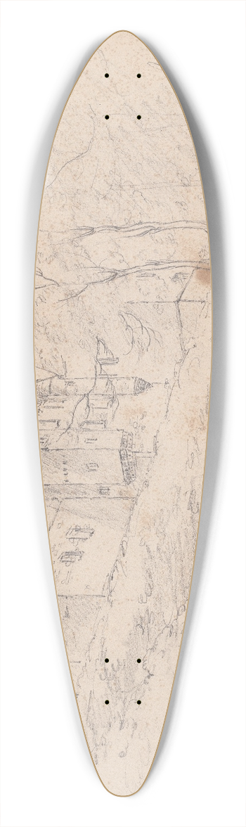 James Moore - Darnaway Castle, Scotland 39.3 inch art pintail longboard deck