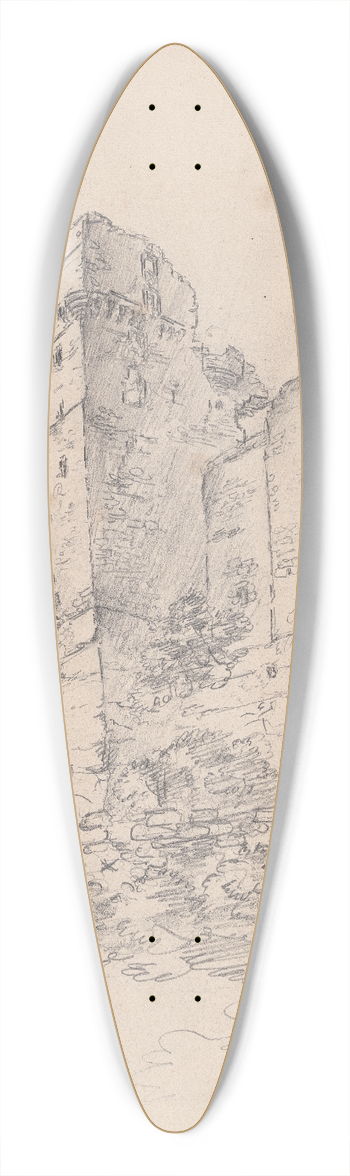 James Moore - Roslin Castle, Midlothian, Scotland 39.3 inch art pintail longboard deck