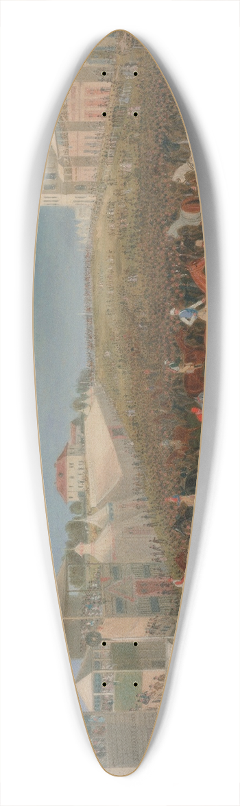 James Pollard - Epsom Races; The Race Over 39.3 inch art pintail longboard deck