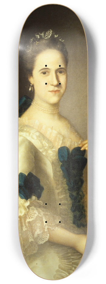 Joseph Blackburn - Portrait of Marchioness Wentworth 8.25 inch art skate deck
