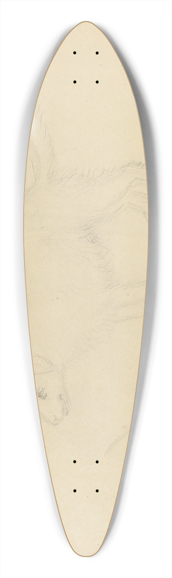 James Sowerby - A Dog 2 39.3 inch art pintail longboard deck