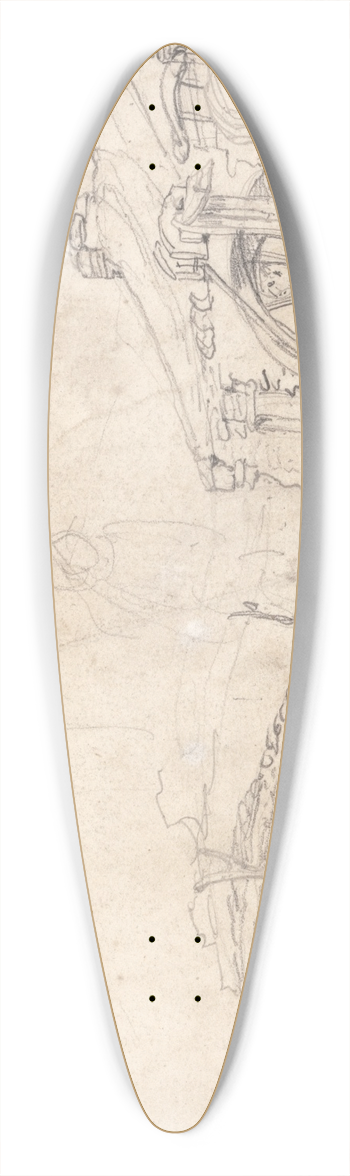 James Ward - A Mill 39.3 inch art pintail longboard deck