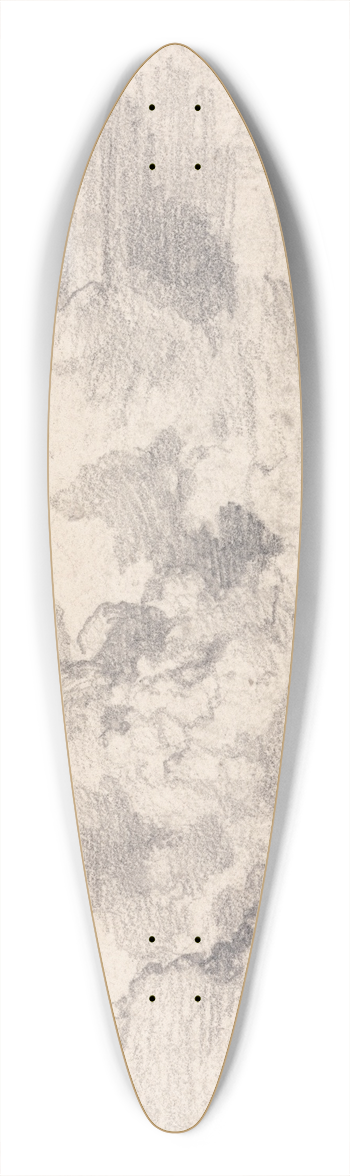 James Ward - Cloud Study 39.3 inch art pintail longboard deck