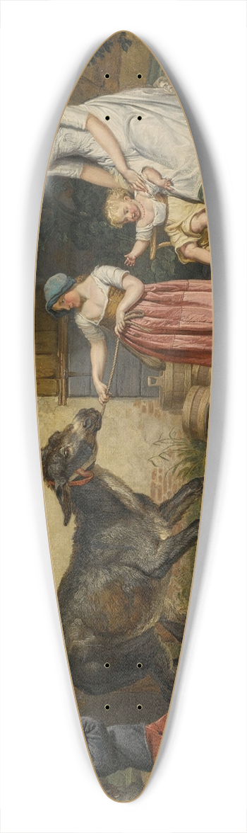 James Ward - The Obstinate Donkey 39.3 inch art pintail longboard deck