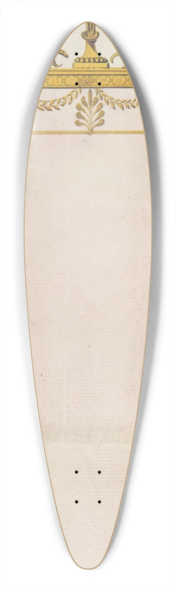 James Wyatt - Design for a Mirror 39.3 inch art pintail longboard deck