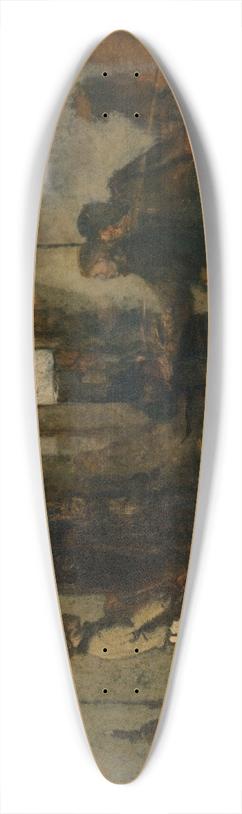 Jan August Hendrik Leys - The Guard 39.3 inch art pintail longboard deck