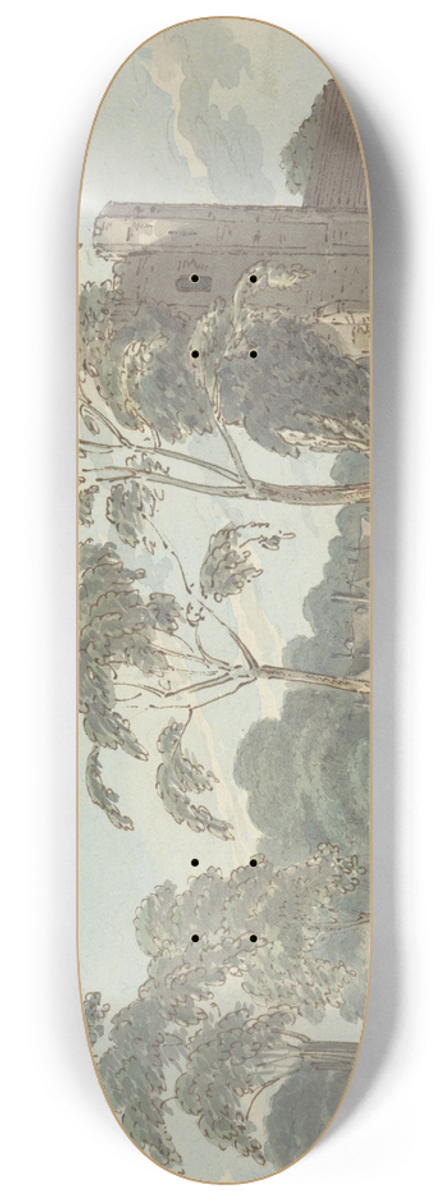 Joseph Farington - A Church at Stanstead 8.25 inch art skate deck