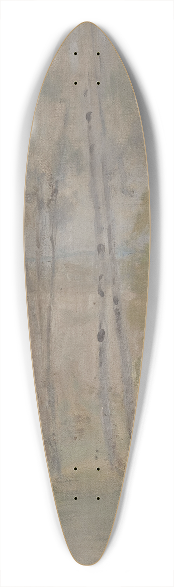 Jan Cigliski - Maryino  birch trees 39.3 inch art pintail longboard deck