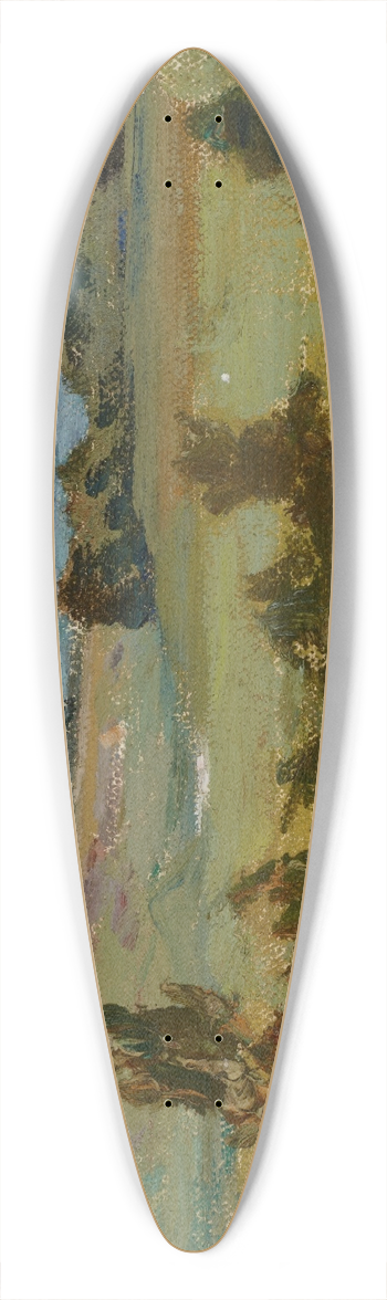 Jan Cigliski - Northern Studies (The White Night) 39.3 inch art pintail longboard deck