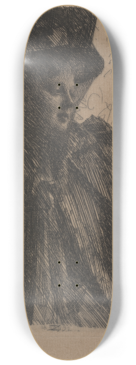Anders Zorn - Mme. Olga Bratt 8.25 inch art skate deck
