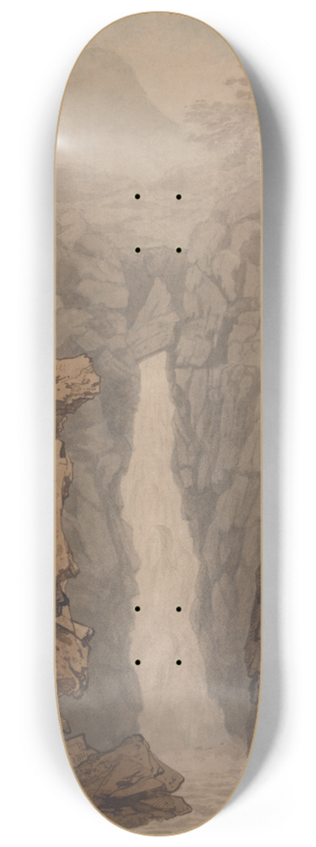 Joseph Farington - Waterfall in the Lake District 8.25 inch art skate deck