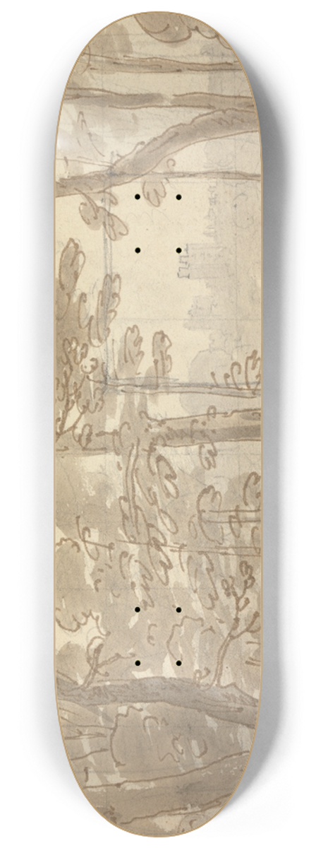 Joseph Farington - Windsor Castle 8.25 inch art skate deck