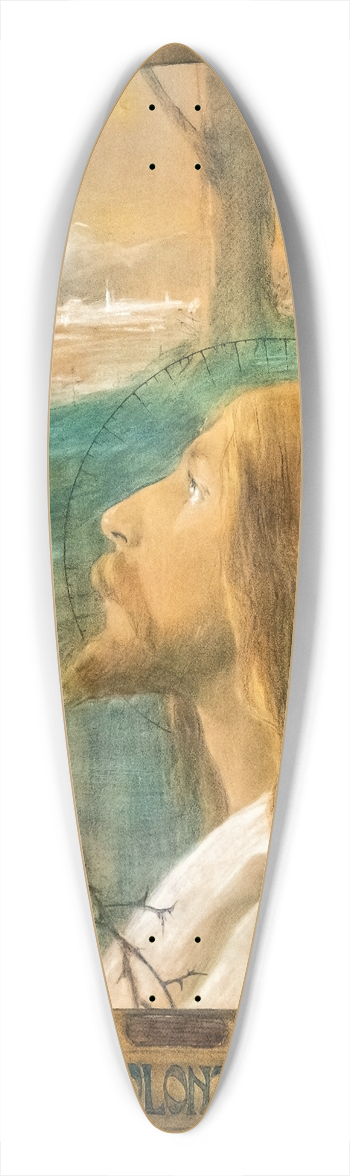 Jane Atch - May your will be done 39.3 inch art pintail longboard deck