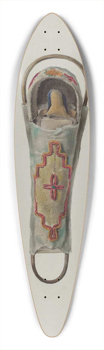 Jane Iverson - Cree Papoose Doll 39.3 inch art pintail longboard deck
