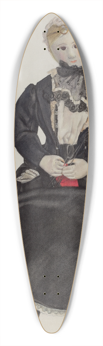 Jane Iverson - Doll 39.3 inch art pintail longboard deck