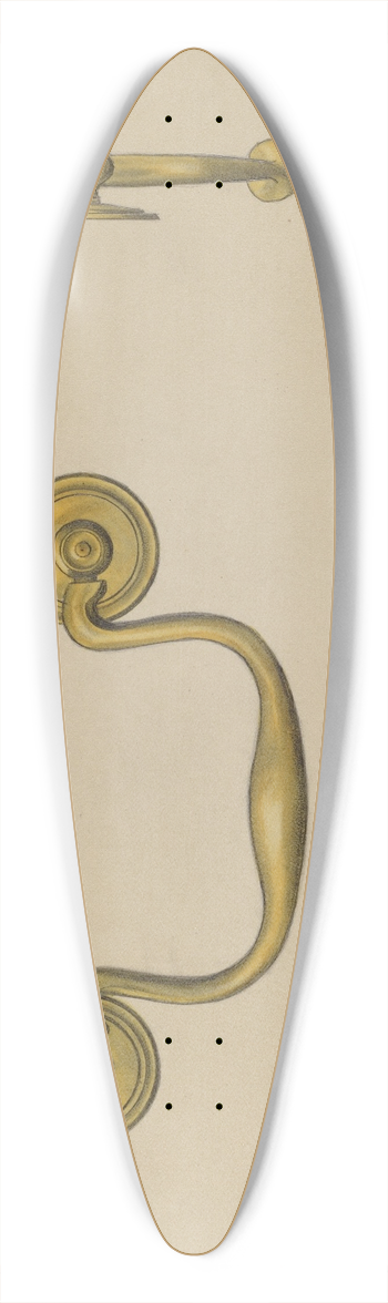 Janet Riza - Drawer Pull 39.3 inch art pintail longboard deck