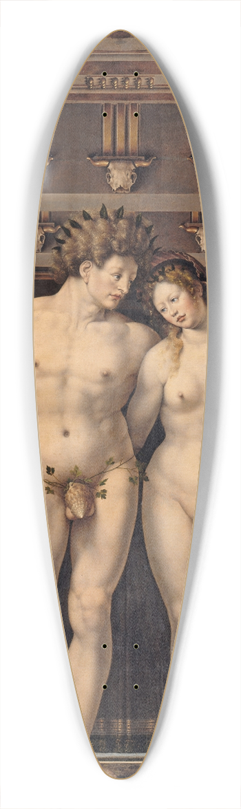 Jan Gossaert - Neptune and Amphitrite 39.3 inch art pintail longboard deck
