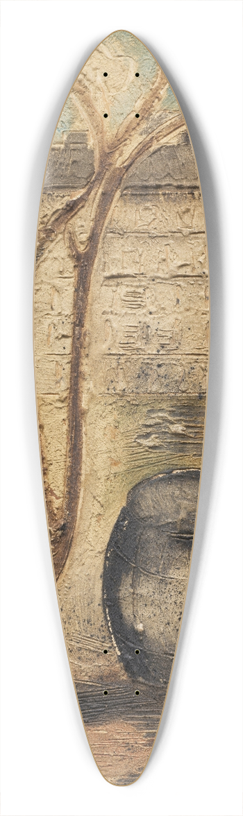 Jankel Adler - Huser in Dsseldorf 39.3 inch art pintail longboard deck