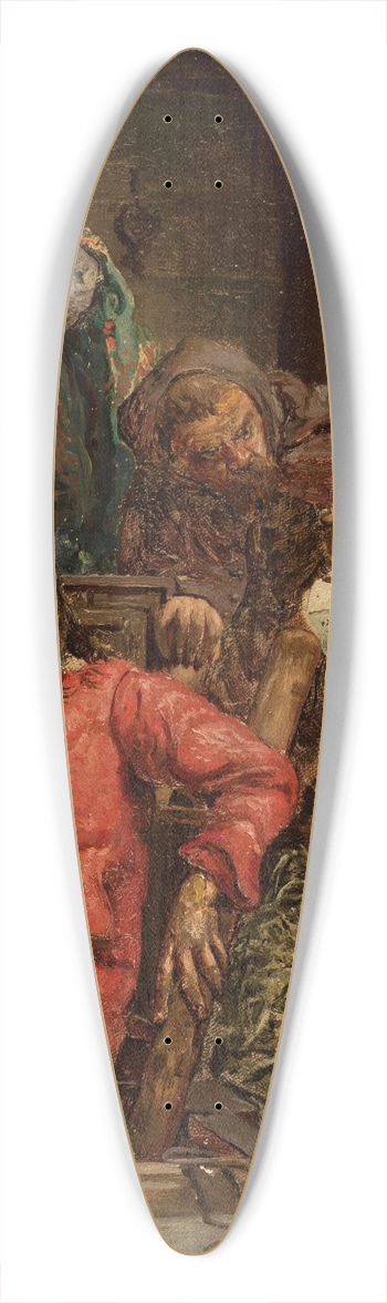 Jan Matejko - Mako Borkowic 39.3 inch art pintail longboard deck