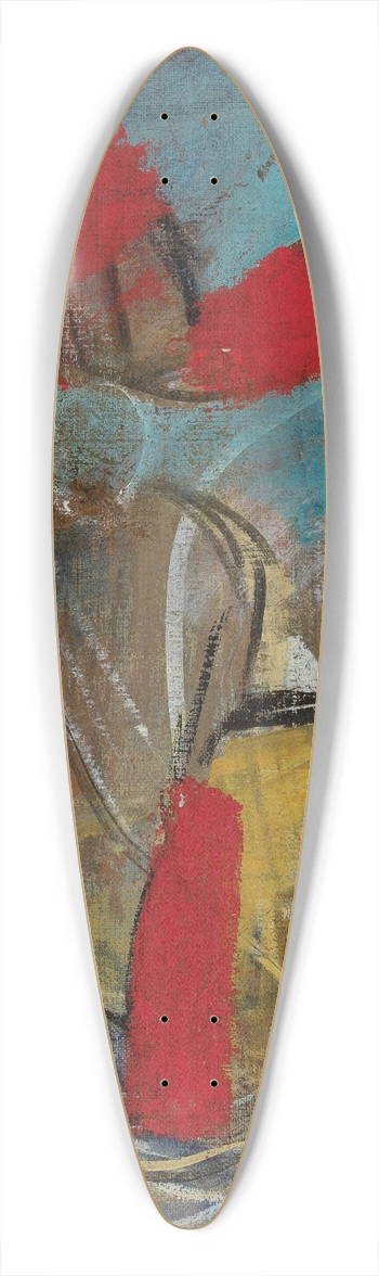 Jan Rubczak - Pont-Neuf  Rainy day 39.3 inch art pintail longboard deck