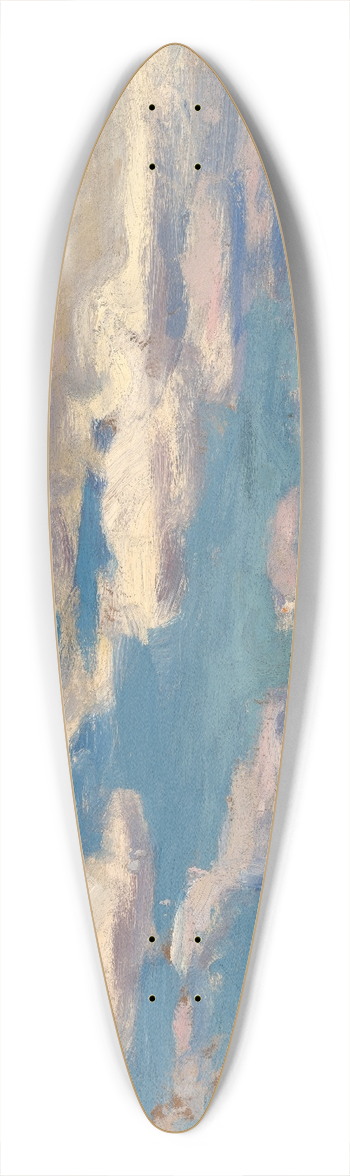 Jan Stanislawski - Cloud over the Dnieper River 39.3 inch art pintail longboard deck