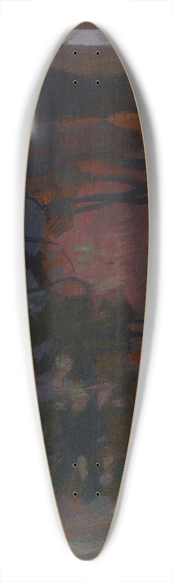 Jan Stanislawski - Planty Park in Spring 39.3 inch art pintail longboard deck