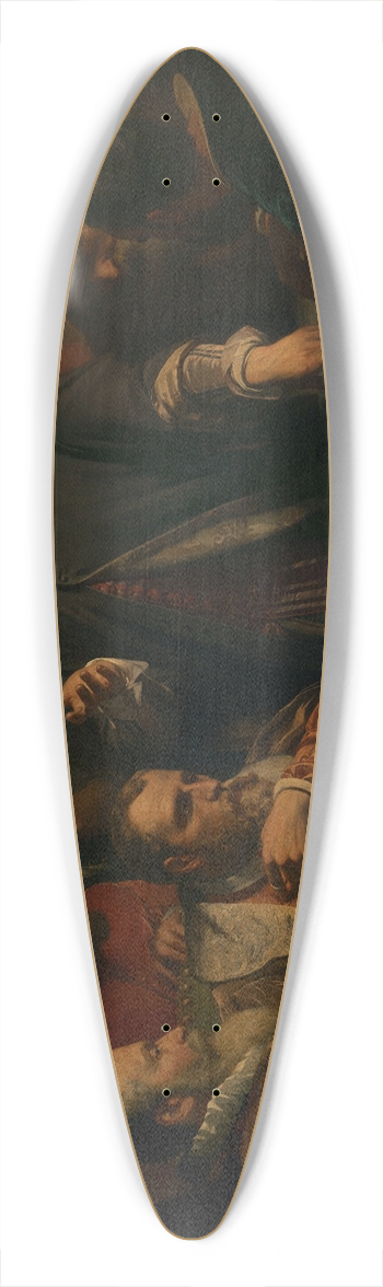 Jan Swerts - Episode in the Life of Gilbert van Schoonbeke 39.3 inch art pintail longboard deck