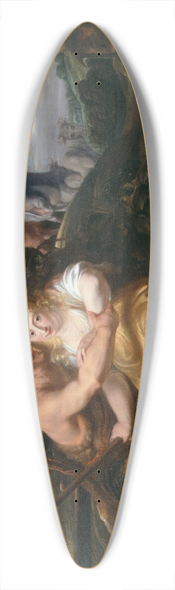 Jan Thomas - Shepherd and Shepherdess 39.3 inch art pintail longboard deck