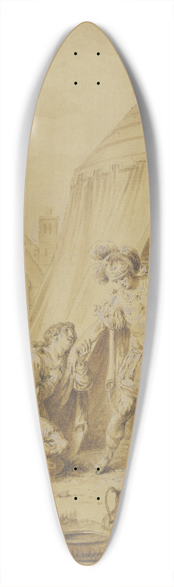 Januarius Zick - Die Enthaltsamkeit der Scipio 39.3 inch art pintail longboard deck