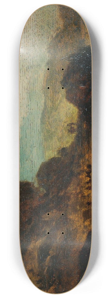 Joseph Hasslwander - Landschaft mit Ruine 8.25 inch art skate deck