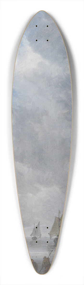 Jan van Goyen - A Calm 39.3 inch art pintail longboard deck
