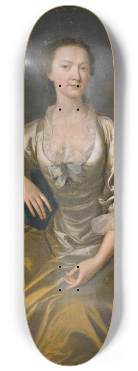Joseph Highmore - Portrait of Mrs. Baldwin 8.25 inch art skate deck