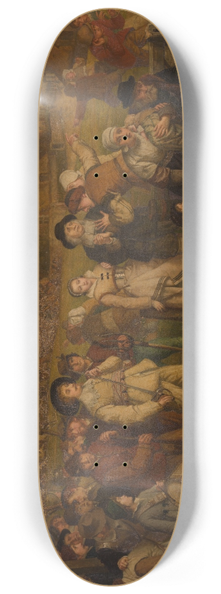 Joseph Lies - The Enemy Approaches 8.25 inch art skate deck