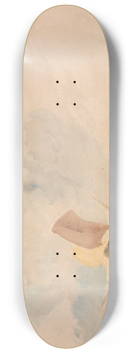 Joseph Mallord William Turner - A Sea Piece, A Rough Sea with a Fishing Boat 8.25 inch art skate deck