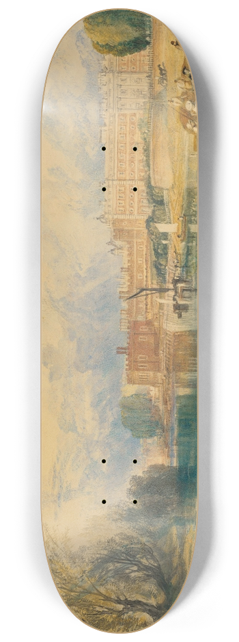 Joseph Mallord William Turner - Hampton Court Palace 8.25 inch art skate deck