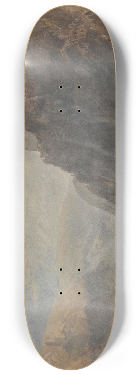 Joseph Mallord William Turner - Rheinfels Looking to Katz and Gourhausen 8.25 inch art skate deck