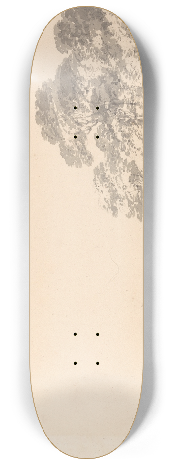 Joseph Mallord William Turner - Windsor Castle and Park with Deer 8.25 inch art skate deck