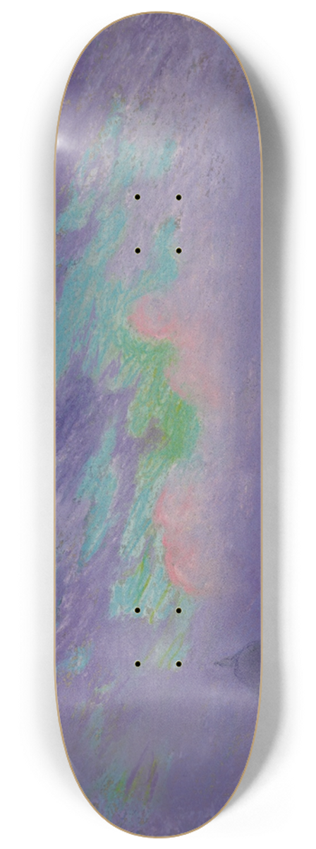 Joseph Pennell - Green, blue and purple 8.25 inch art skate deck