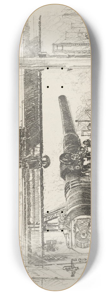 Joseph Pennell - Gun-Testing 8.25 inch art skate deck