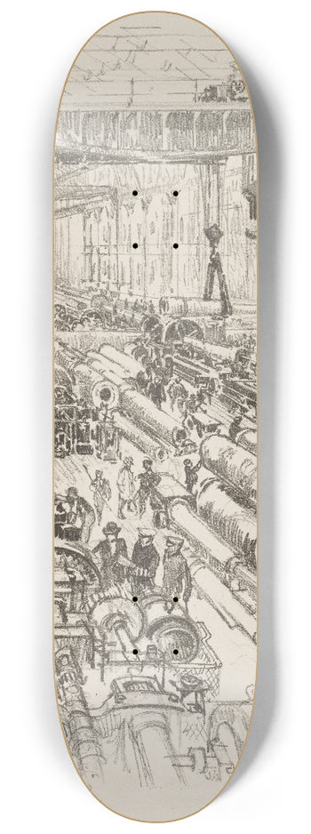 Joseph Pennell - The Gun Shop 8.25 inch art skate deck