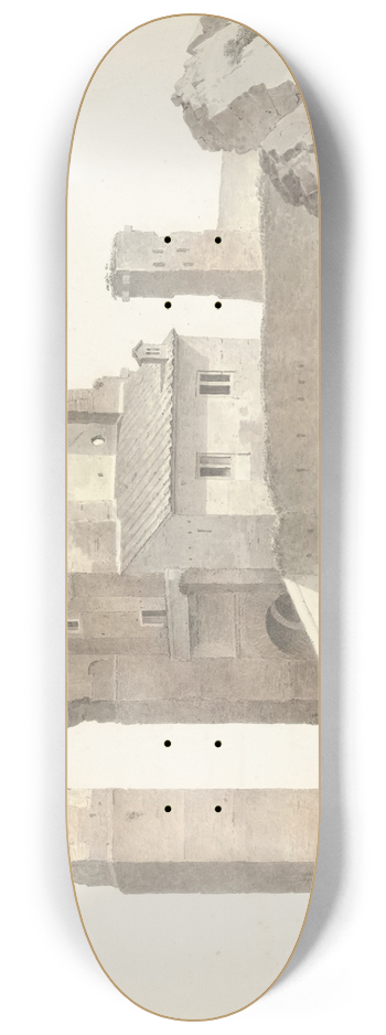 Josephus Augustus Knip - The Aqua Claudia in Rome 8.25 inch art skate deck