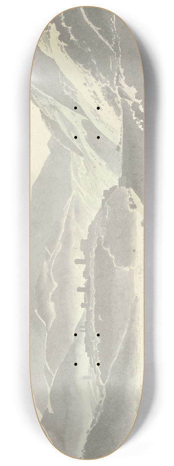 Josephus Augustus Knip - View of Cittaducale 8.25 inch art skate deck