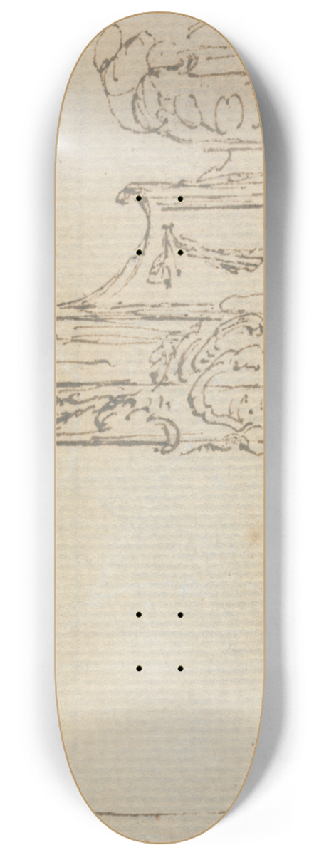 Joseph Wilton - Design for a Chimneypiece. 8.25 inch art skate deck