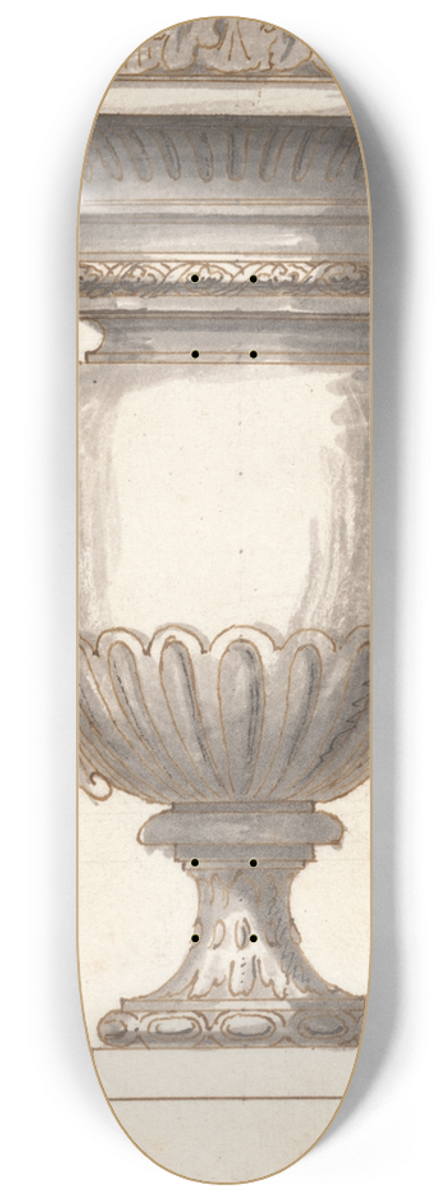 Joseph Wilton - Design for a Vase 8.25 inch art skate deck