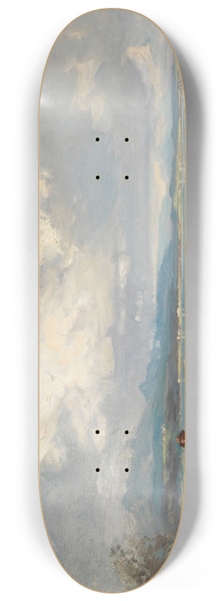 Joseph Wopfner - Fischer am Chiemseeufer 8.25 inch art skate deck